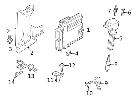 PARTHIGH Radiator Support Core Bracket For 2017-2020 Ford Fusion 1.5L 2.0L 2.5L – Front Mounting Bracket