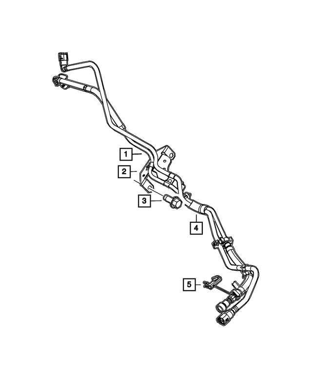 52855986AD - Fuel: Fuel Supply And Vapor Line Bundle for Mopar Image