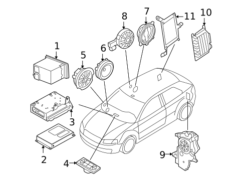 Sound System for 2013 Audi A3 Quattro #0