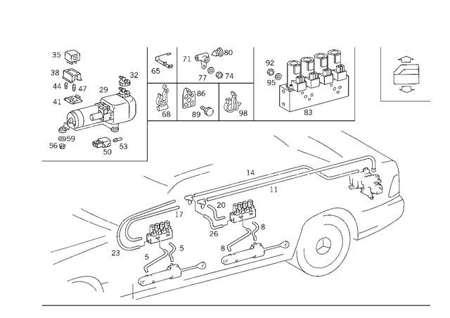 1408000583 - Vacuum System: Line for Mercedes-Benz Image image