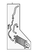 575503F100 - Steering: Power Steering Cooler for Kia Image