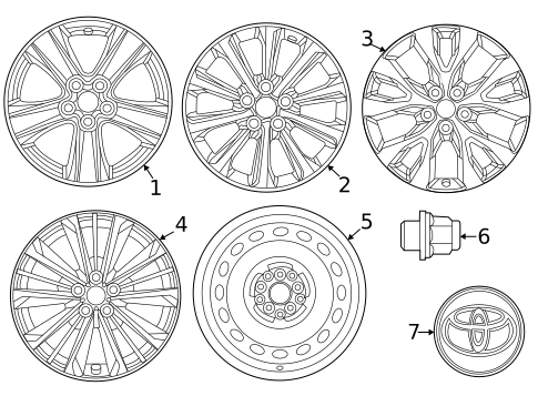 Wheels for 2024 Toyota Grand Highlander #0