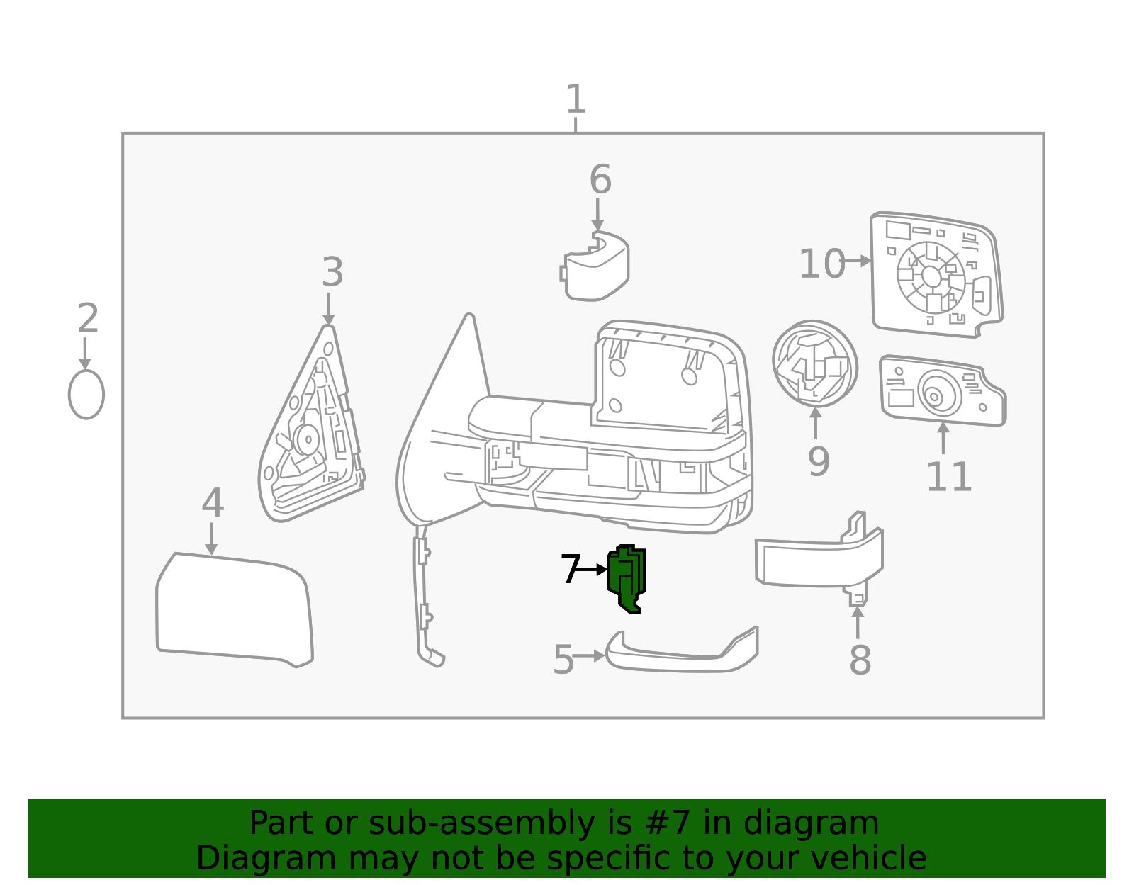 Front Driver Side External Flood Lamp 23444108 | OEM Parts Online