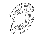 5N0615611E - Brakes: Splash Shield for Volkswagen: CC, GTI, Passat, R32, Rabbit Image