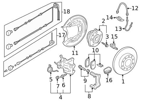Rear Brakes for 2008 Volkswagen GTI #0