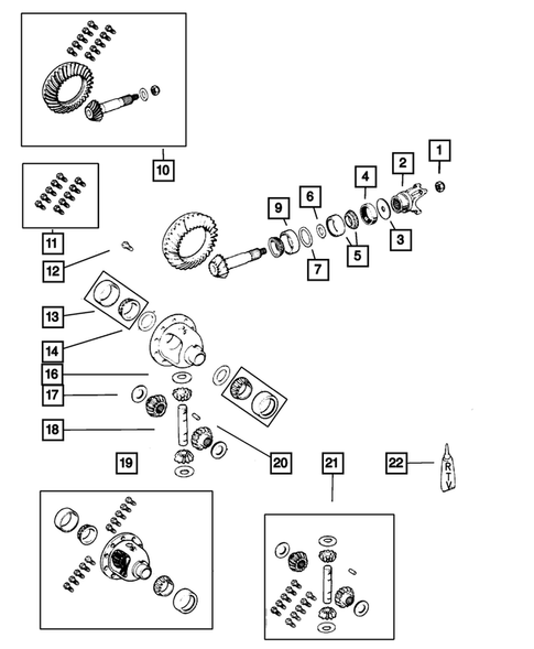 Front Axle Differential for 2004 Jeep Liberty #0