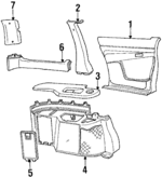 10181491 - Body: Trim Panel for Chevrolet: Lumina APV | Oldsmobile: Silhouette Image