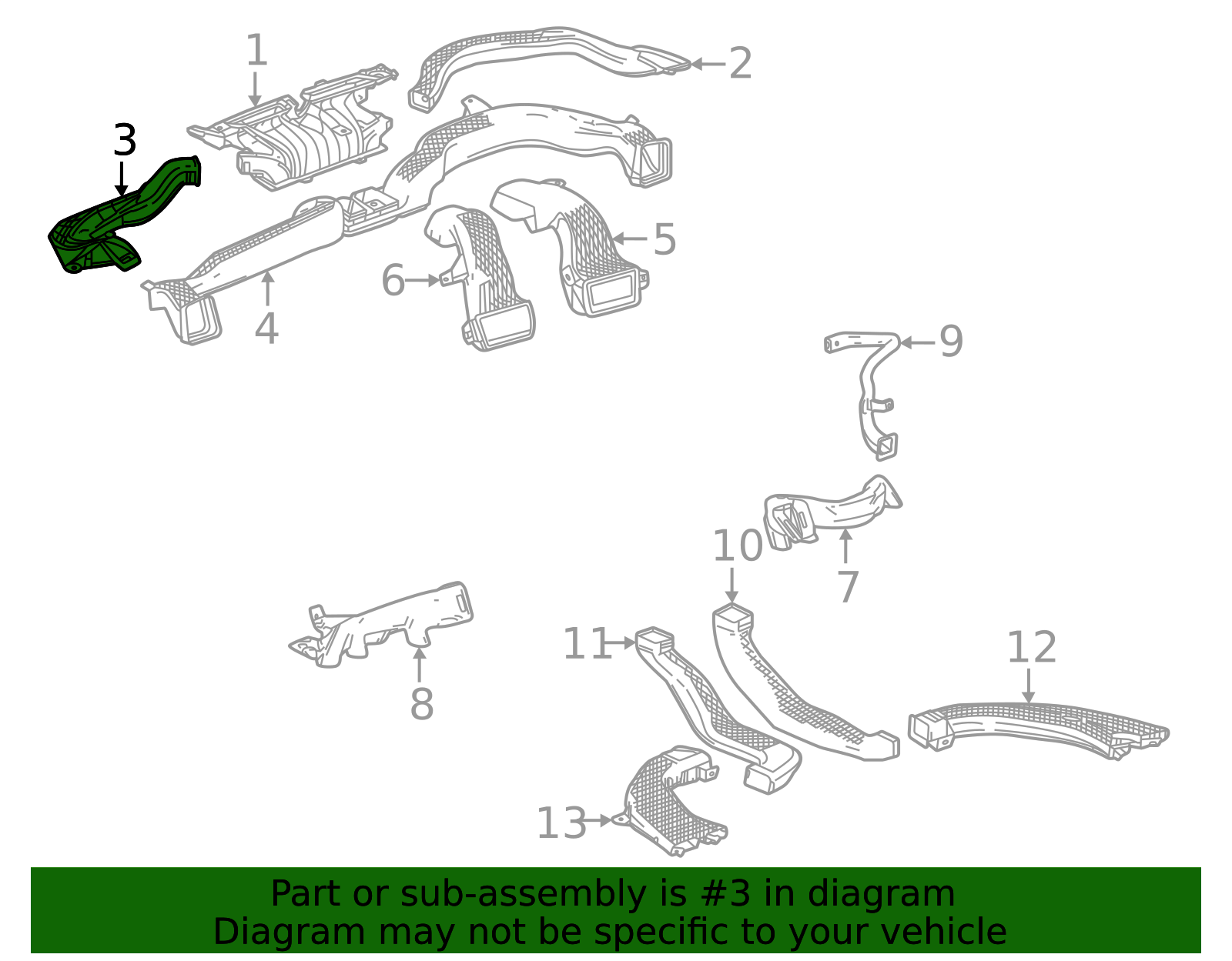2025-2026 Buick Enclave Defroster Duct 26532855 | OEM Parts Online