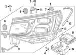 3CN941081K - Electrical: Headlamp Assembly for Volkswagen: Atlas, Atlas Cross Sport Image