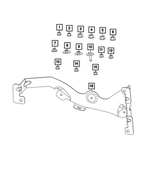 6512101AA - Electrical: Locking Nut for Mopar Image