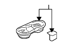MR951300XA - Body: Cup Holder for Mitsubishi Image