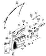 6509602AA - Interior Trim: Screw for Mopar Image
