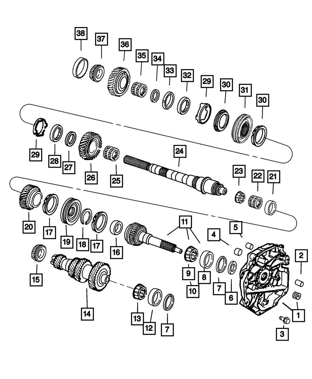 Counter-Shaft - Mopar (5093255AA)