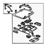 23191071 - : 2014 2015 Cadillac CTS - Overhead Console for Cadillac: CTS Image