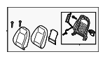 88400BF560XTN - Body: Seat Back Assembly for Hyundai: Kona Electric Image