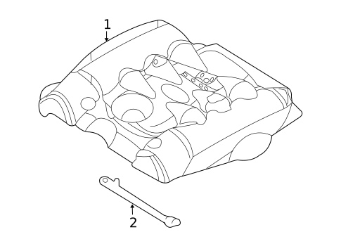 Engine Appearance Cover for 2007 Hyundai Entourage #0