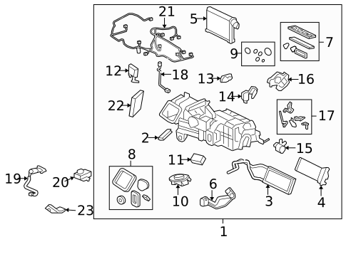 Evaporator & Heater Components for 2010 Jaguar XFR #0