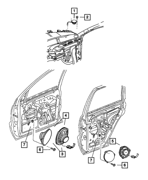 Radio, Antenna, and Speakers for 2007 Jeep Grand Cherokee #2