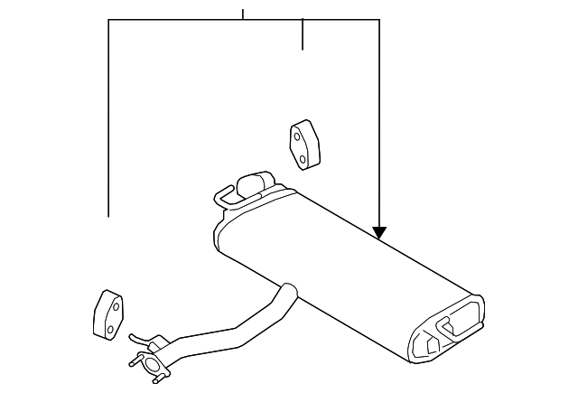 2018-2023 Hyundai Kona Rear Muffler 28710-J9260 | OEM Parts