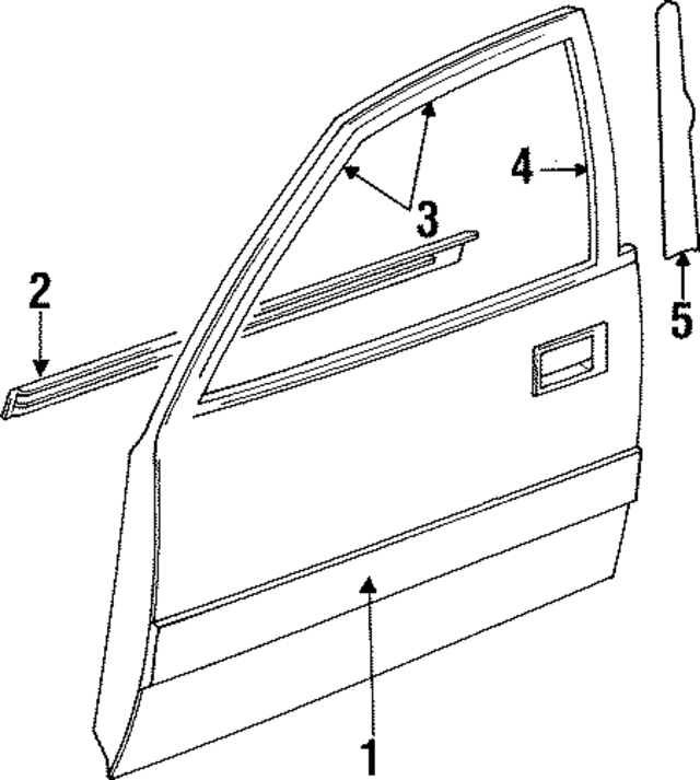 8028440U00 - Body: Window Molding for INFINITI: I30 Image