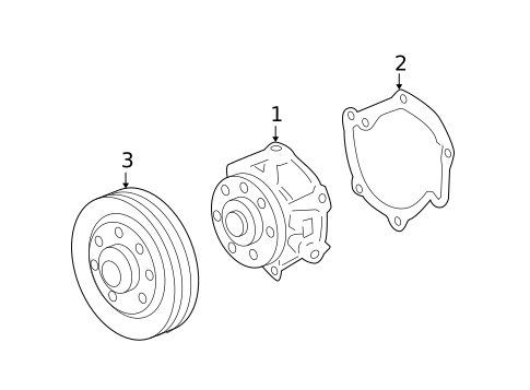 Water Pump for 2012 Chevrolet Malibu #0