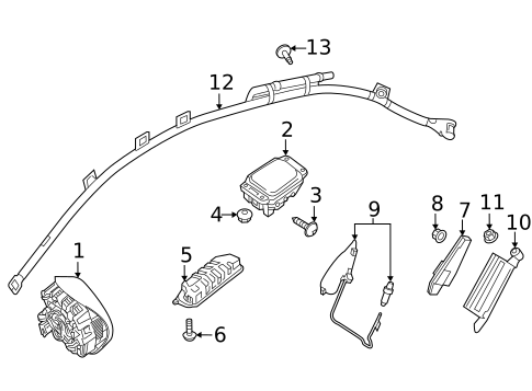Air Bag Components for 2020 Mercedes-Benz AMG GT 63 S #0