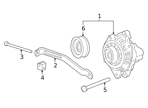Alternator for 2003 Hyundai Sonata #1