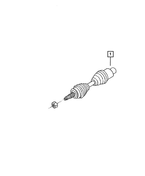 Front Axle Drive Shafts for 2007 Chrysler Aspen #0