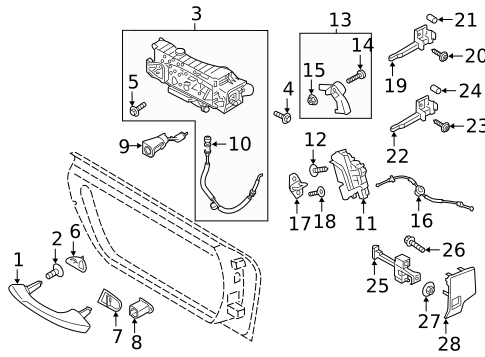 Lock & Hardware for 1999 Porsche 911 #5