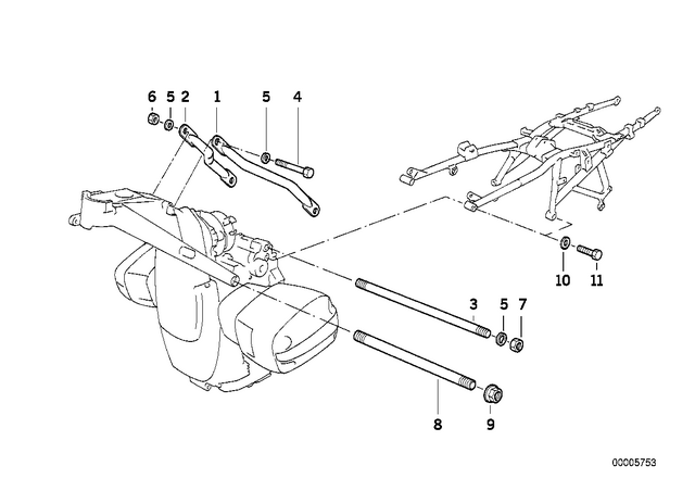 46512314271 - : Rod Left                  for BMW-Motorrad Image
