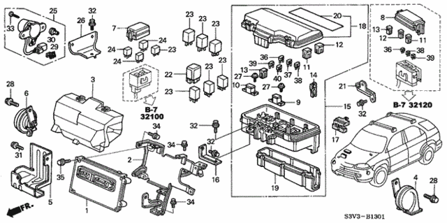Control Unit (Engine Room) (2) for 2006 Acura MDX #0