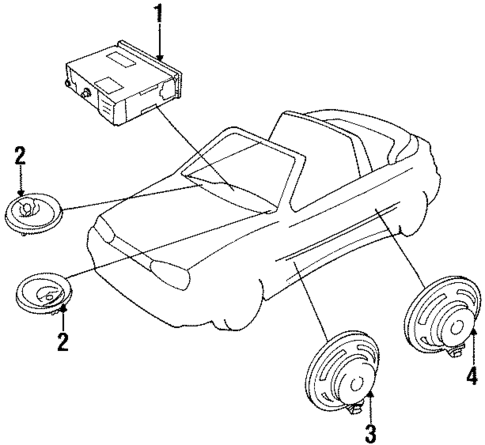 Sound System for 1996 Volkswagen Cabrio #0