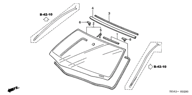 Front Windshield for 2006 Honda Accord #0