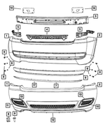 68104144AC - : Rear Fascia for Fiat: 500 Image