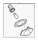 8127012521 - Electrical: License Lamp for Scion: xB, xD | Toyota: Corolla Image