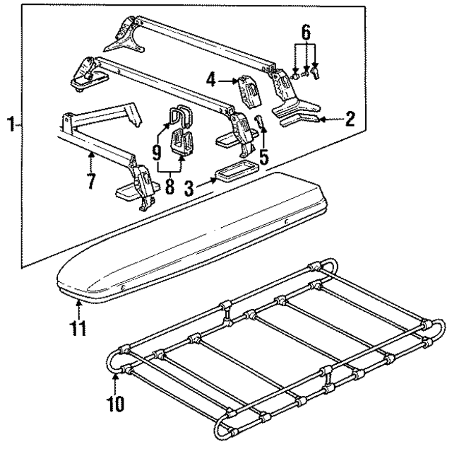 92880106102 - Body: Rack Package Clamp for Porsche Image