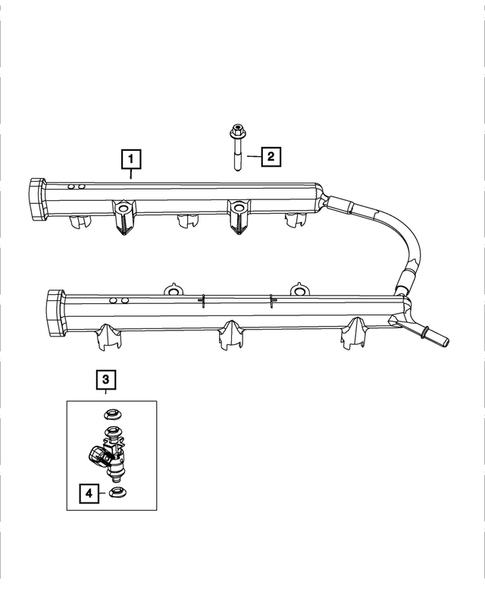 Fuel Rail and Injectors for 2016 Dodge Challenger #0