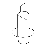 90467A0008 - Body: Bumper Cover Clip for Scion: tC, xB | Toyota: 4Runner, Avalon, Camry, Celica, Corolla, FJ Cruiser, Highlander, Land Cruiser, Matrix, MR2 Spyder, Paseo, Prius, RAV4, Sequoia, Sienna, Solara, Tacoma, Tercel, Tundra, Yaris Image