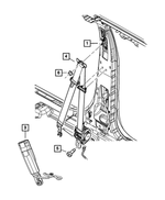 1GQ921D3AB - Restraints: Front Inner Seat Belt for Mopar Image