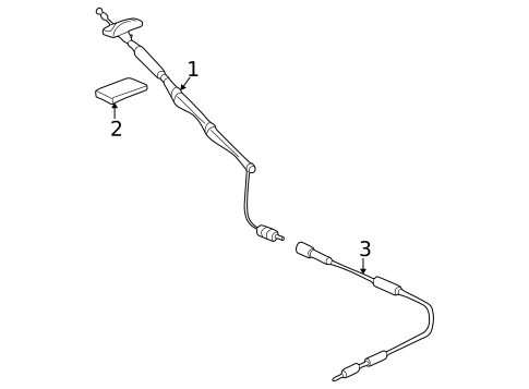 Antenna & Radio for 2001 Honda CR-V #0