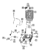 68545266AA - Interior Trim: Rear Seat Back Frame for Jeep: Grand Cherokee L Image
