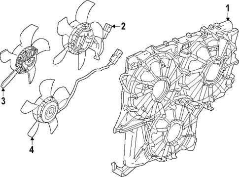 Cooling Fan for 2022 GMC Yukon #3
