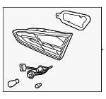 92403B0600 - Electrical: Backup Lamp Assembly for Kia: Forte Image