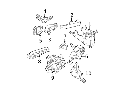 Engine & Trans Mounting for 2003 Dodge Neon #0