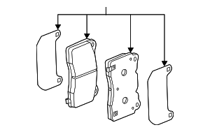 85142725 - Brakes: Brake Pads for Chevrolet: Corvette Image