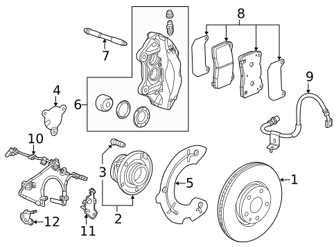 Brake Components for 2022 Chevrolet Corvette #2