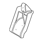 7165233140 - Body: Seat Back Pad for Toyota: Camry Image