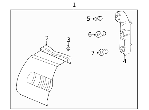 Tail Lamps for 2000 Volvo S70 #1
