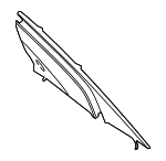 51437392496 - Body: Upper Quarter Trim for BMW: 740e xDrive, 740i, 740i xDrive, 745e xDrive, 750i, 750i xDrive, M760i xDrive Image