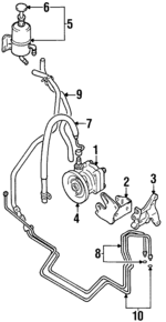 MR267657 - : Power Steering Pump for Mitsubishi Image
